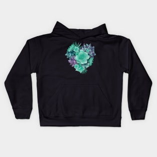 Succulent Love I // heart Kids Hoodie